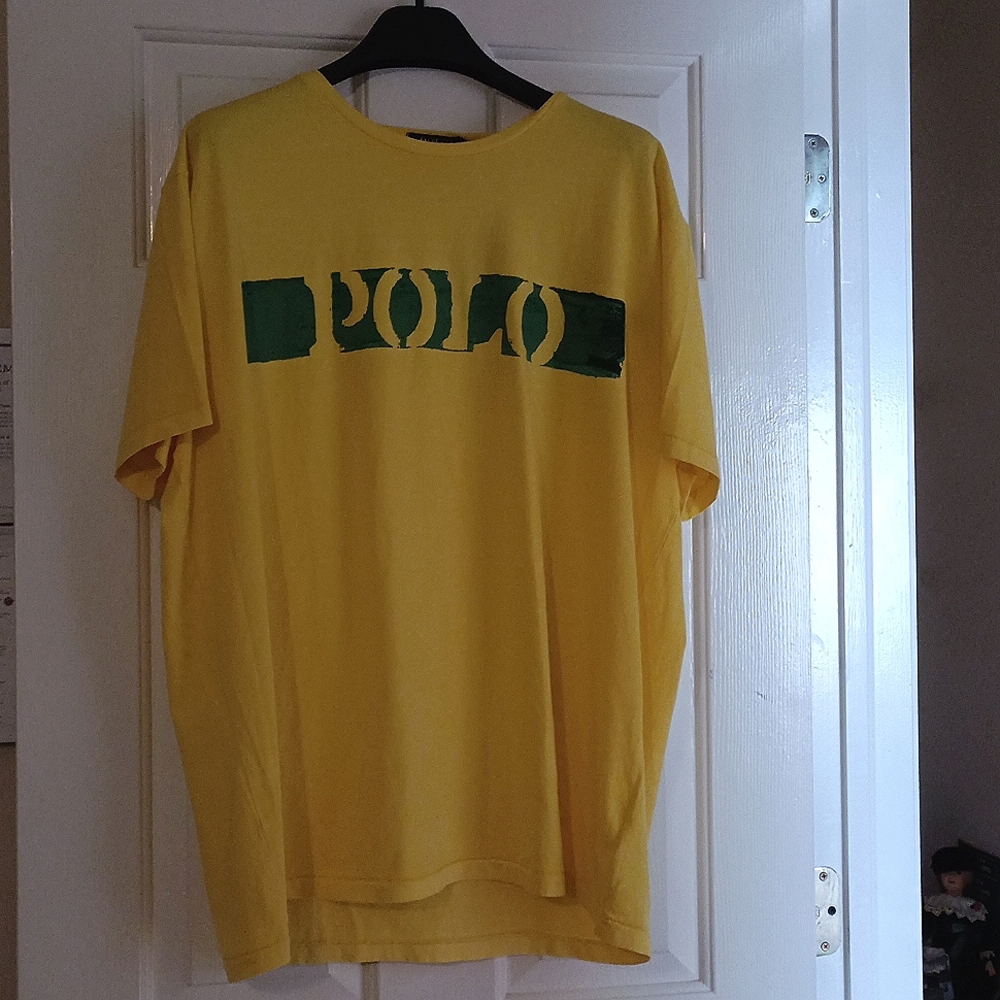 POLO RALPH LAUREN YELLOW XL T-SHIRT NEW